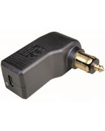 Angled USB-C standard plug, 12-24V / 5V, max. 3A for motorcycle socket