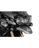 Kryt světlometu z nerezové oceli, černý s rychloupínáním pro Triumph Tiger 800/800XC a Tiger Explorer