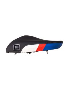 Comfort seat "Style red blue" Fresh Touch, pillion heatable, for BMW R1300GS