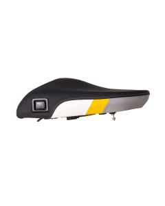 Comfort seat "Style yellow grey" Fresh Touch, pillion heatable, for BMW R1300GS