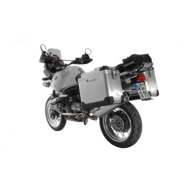 Sada hliníkových kufrů ZEGA Pro, 38/45 l, pro BMW R1150/1100/850GS, s rámem z nerezové oceli