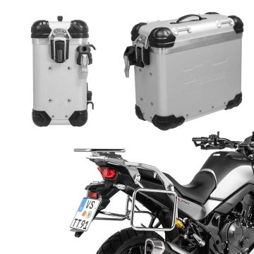 ZEGA Evo aluminium pannier system for Honda XL750 Transalp